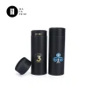 China supplier cylinder customized printing recyclable black paper packaging tube
