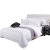 China supplier queen size 3cm stripe 300TC hotel bed linen 100% cotton hotel luxury bedding set bed sheet set