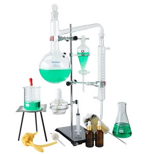 China supplies 1000ml distillation glassware set Laboratory glassware  Water Purifier Distiller Glassware kit