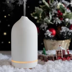Christmas Gift Mini Cool Mist Ceramic Aroma Diffuser Porcelain Ultrasonic Air Humidifier, Christmas Gift
