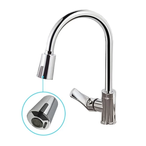 Chrome Plated Automatic Sensor Tap Faucet Adapter Water Saver Device