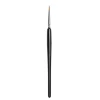Classic black wood handle soft nylon hair liner paint nail art brush with private label