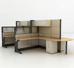 Classic staff workstation cubicle partition multiple sizes