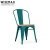 Import Classic style rustic metal stackable chair metal dining chair industrial dining chair with wood seat from China