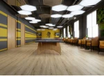 Classical restaurant internal fireproof decoration wpc flooring