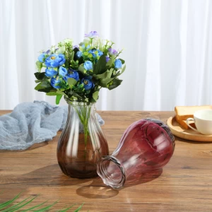 Clear Glass Cylinder Flower Vases Home Decor Glass Flower Vase for decoration