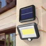 COB 100 LED Solar Light Outdoor Wall Lamps PIR Motion Sensor Split Solar Wall Light Spotlights Security Emergency Lighting Lamp