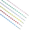 Colorful heart shaped printing af1 shoelaces 8 mm width 80-160cm flat shoe laces 8 colors flat fashion shoelaces for sneakers