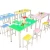 Import Colorful kindergarten plywood furniture kid&#39;s table and chair from China