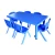 Import Colorful Kindergarten Supplies Plastic Kids Home Work Study Table with Chair Children Furniture Set from China