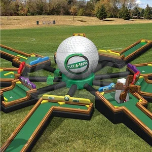 commercial grade entertainment innovative inflatable golf driving range game service playground