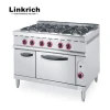Commercial kitchen professional 6 burner gas cooking range prices industrial gas stove with oven