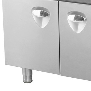 Commercial stainless steel electric style work steamers with cabinet