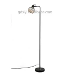 competitive price home office rustic floor lamp foot switch  floor light with marble base