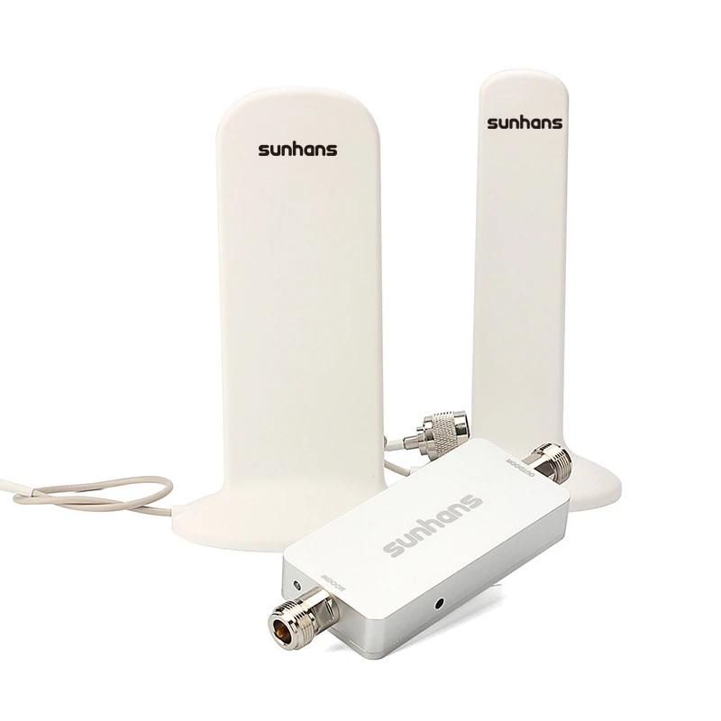 Complete Set Sunhans GSM 900mhz mobile phone signal booster cellular network repeater 2G Amplifier for Home/Office Use