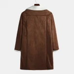Composite suede mens thermal coat jacket