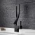 Import Contemporary top quality bathroom wash basin faucet black faucet brass vanity faucets from China