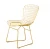 Import copper color wire bertoia design chair sets for hotel bedroom from China