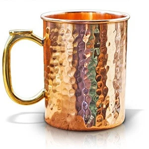 Copper Water Dispenser with Copper Tumbler Glass