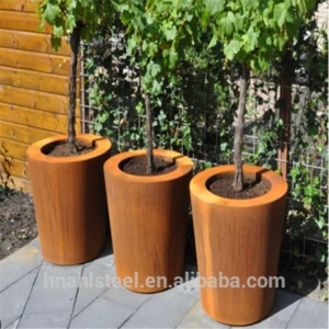 Corten steel decoration product for garden and home