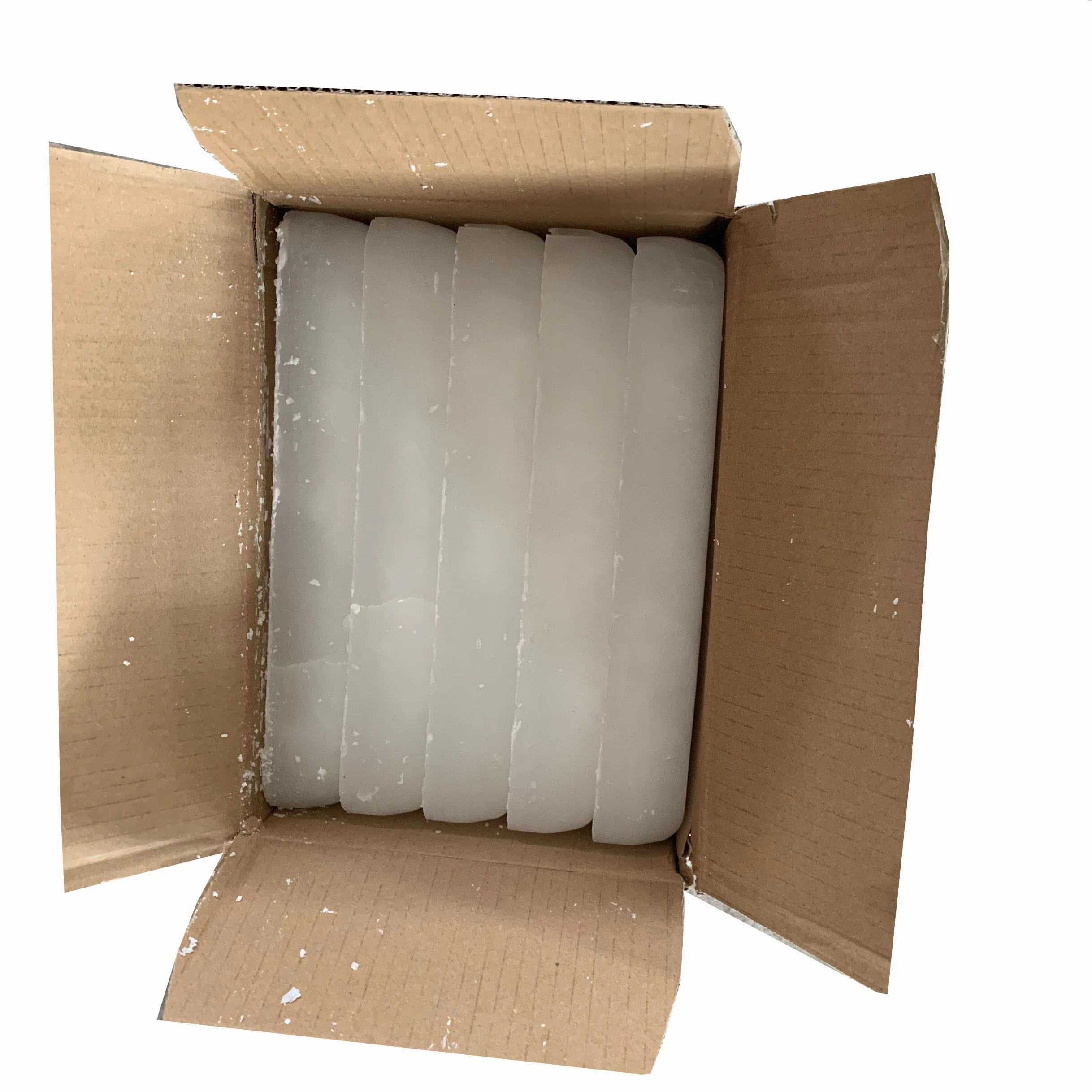 Cosmetic grade high quality 58-60 fully refined white paraffin wax for sale in box package