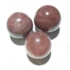CRYSTAL BALL.Wholesale Natural small size 2-3cm Reiki ball quartz crystal Strawberry crystal ball spheres