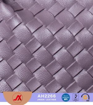 currently popular woven pattern embossing pu/pvc synthetic leather