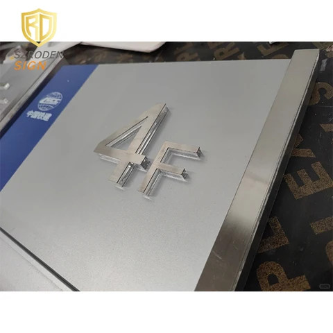 Buy Custom Acrylic Sign Metal Face Crystal Alphabet Letters 3d Plastic ...