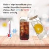 Custom Colors BPA Free Tea Straws Suit Drinking Straight Bent Boba Glass Straw Set with Bent Cleaning Brush