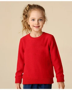 Custom cotton children sweaters girls fancy chunky sweater