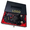 Custom hair extension packaging box with satin