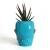 Import custom little face shape nursery pots mini resin flowerpots from China