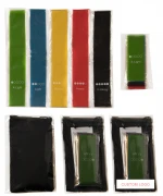 Custom Logo Hip Circle Elastic Band Latex Resistance Band Set of 5