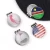 Import Custom magnetic golf ball marker 25 mm golf hat clip metal paint ball marker from China