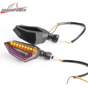 Custom motorcycle refit led flashing inform blinker lights turn signal light dynamic indicator lamp for universal