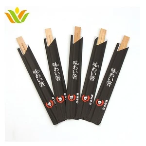 custom printed disposable set sushi chopsticks bamboo with logo