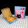 Custom printed food cardboard paper packaging custom logo pizza box