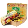 Custom rigid fruits corrugated packaging box logo printing carton packaging box for furits