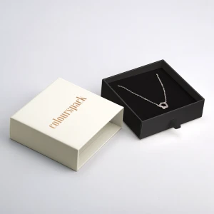 custom small jewellery necklace ring drawer paper cardboard jewelry packaging box with logo