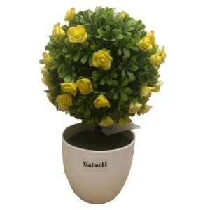 custom Succulent cactus desktop decoration lavender bonsai artificial plant potted with Cement basin