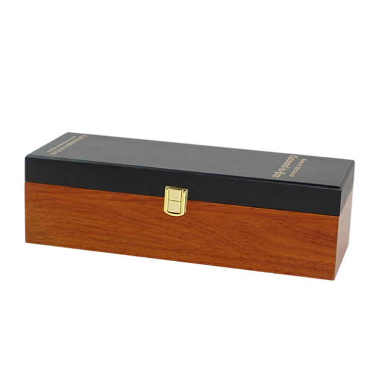 Custom wine storage box wooden single wine box wine gift packaging box