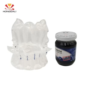 Customiazad factory price edge protector shock-proof air column buffer bag inflatable air cushion packaging for bottle/jam/can