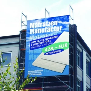 Customised Best Sales 1.02-3.2m Outdoor Printing Media PVC Advertising Material Lona Frontlit Flex Banner