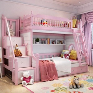 Customize Modern Girls Princess Bunk Bed Children Kids Bedding Set Bed For Kids From China Tradewheel Com