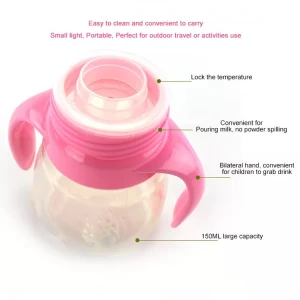Customized food grade safe breastfeeding silicone baby feeding bottle for infant