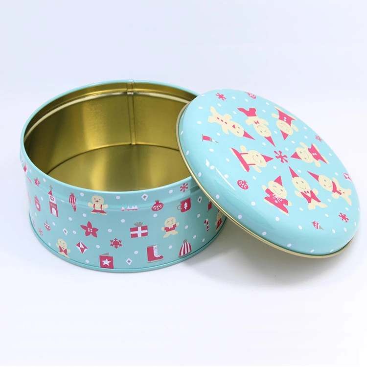 Customized Online Tinplate Easy Storage Packaging Candy Tea Gift Medicine Cookoie Tin For Christmas