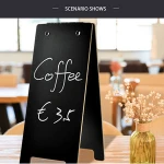 Customized Size Double Sides Wooden Blackboard A Framed Chalk Board