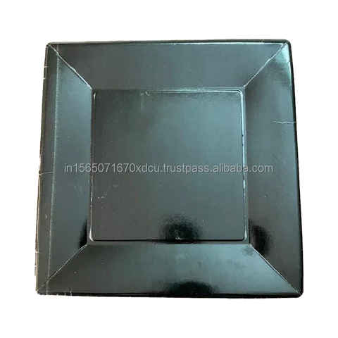 Customized Square Disposable Paper Plates for Wedding Party Any Quantity Available from India