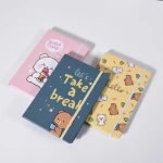 Cute Notebook for Student Exercise Book School Supplies Diary with Bear Printing and Elastic Closure