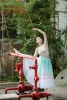Danyiballet Professional Women Girls Ballet Dance Performance Wear Green Long Tulle Skirts Training Wear
